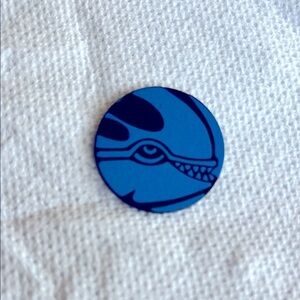Pokémon Vintage Blue Flipping Coin